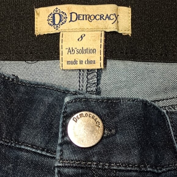 Democracy "Ab"solution® Ankle Skimmer Indigo Denim Skinny Jeans Style# B1176BKAN - Picture 2 of 8